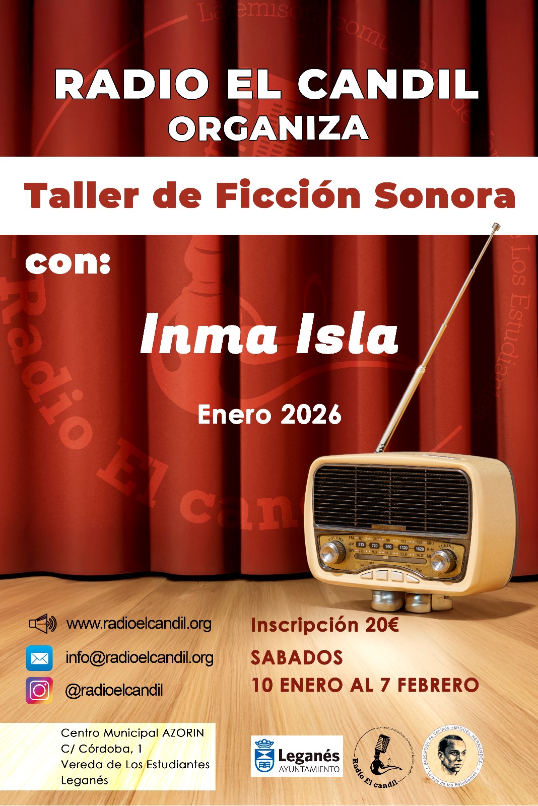 Taller de Ficci&oacute;n Sonora impartido por Inma Isla